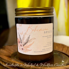 Bohemian Spice Wickless Candle - Old Hickory Lake Soap Co.