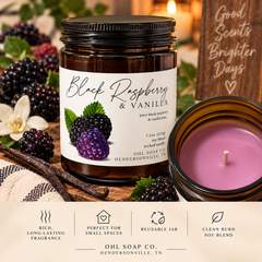Black Raspberry & Vanilla Candle