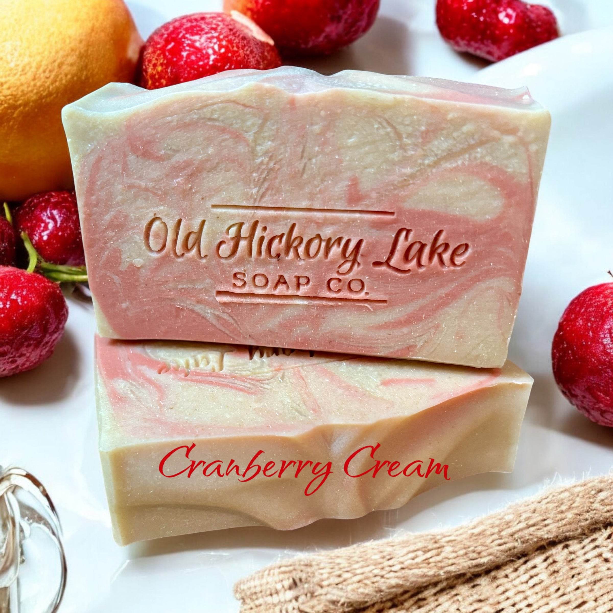 Cranberry Cream Soap - Old Hickory Lake Soap Co.