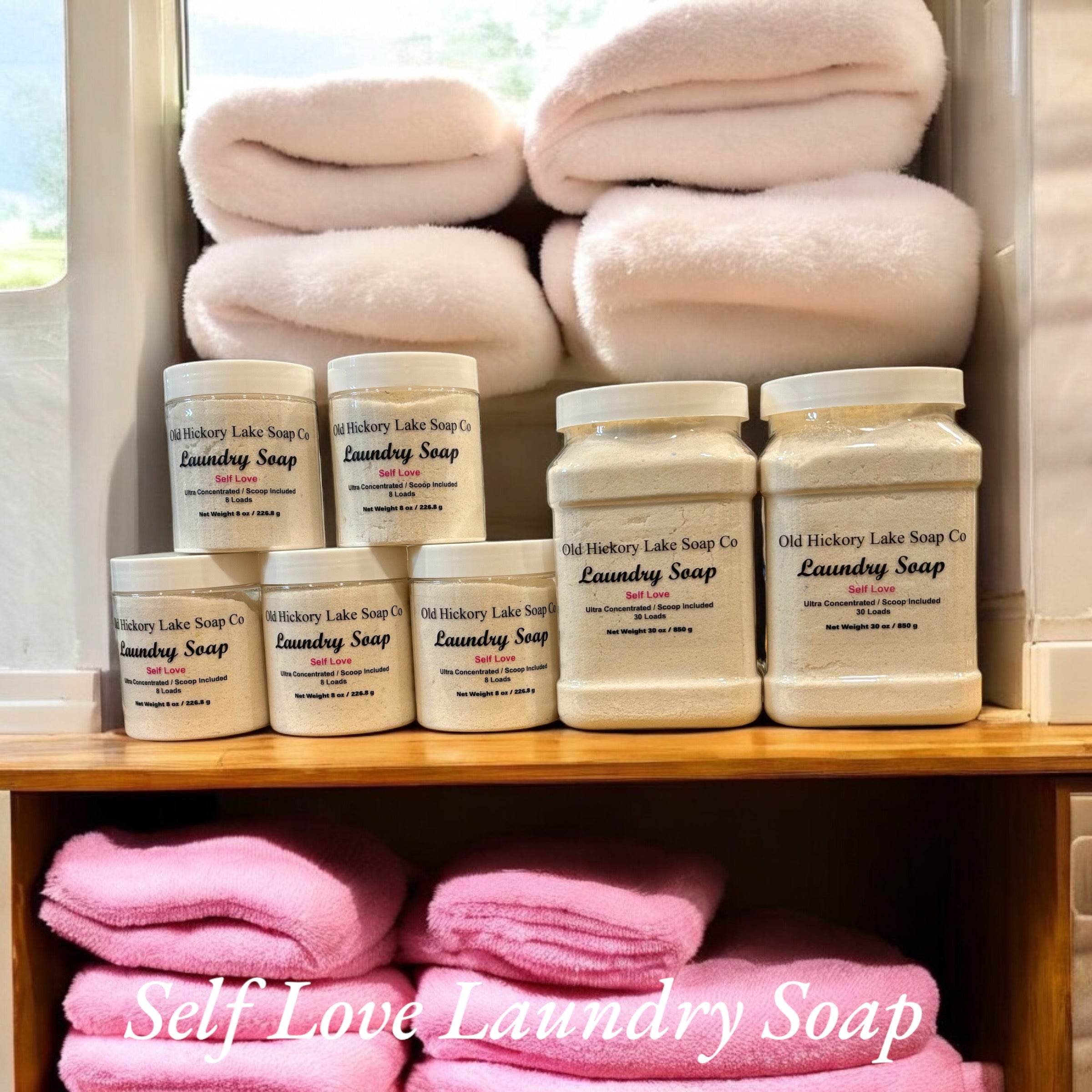 Self Love Concentrated Laundry Soap with Baking Soda (Inspired by Narcissist) - Old Hickory Lake Soap Co.