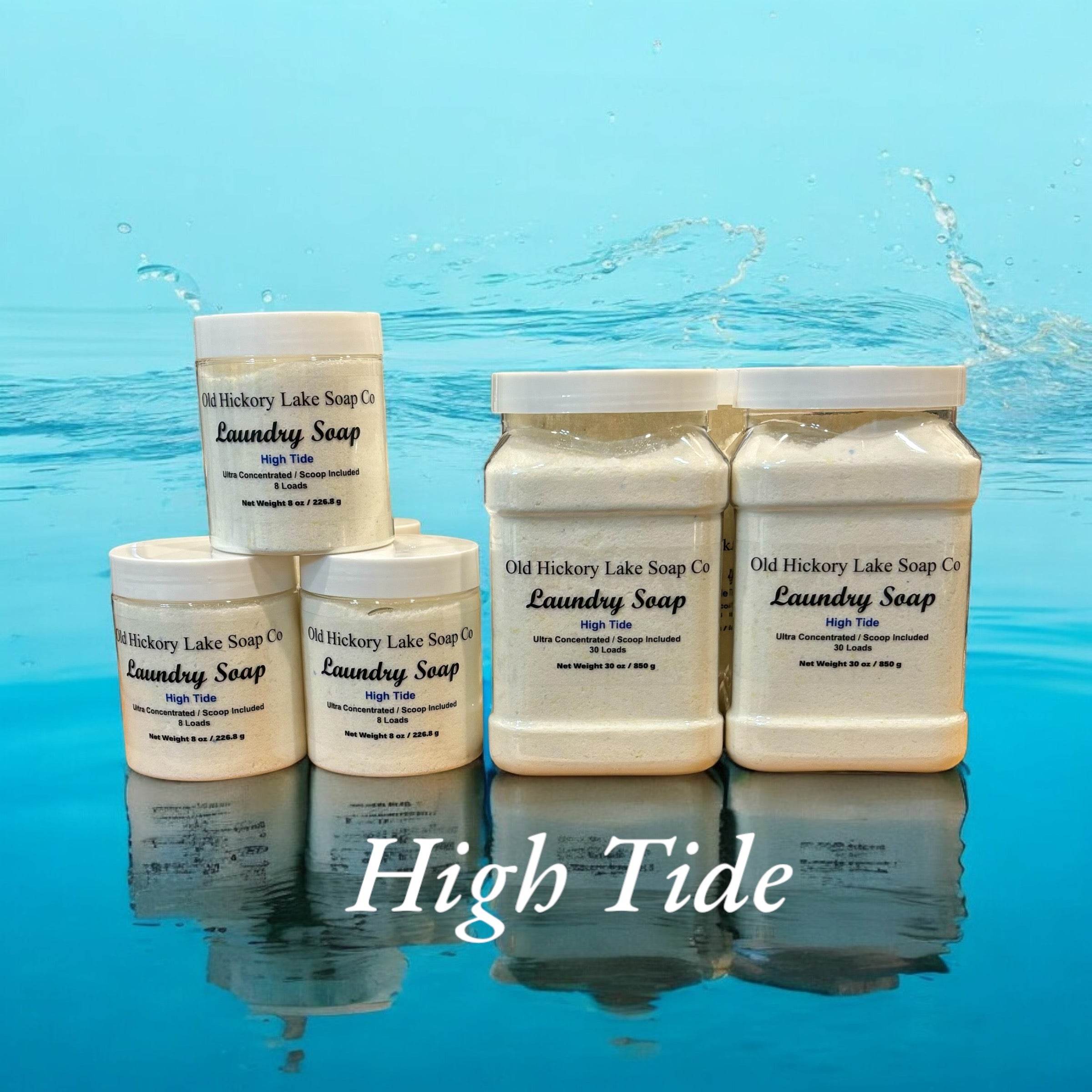 High Tide Concentrated Laundry Soap with Baking Soda - Old Hickory Lake Soap Co.