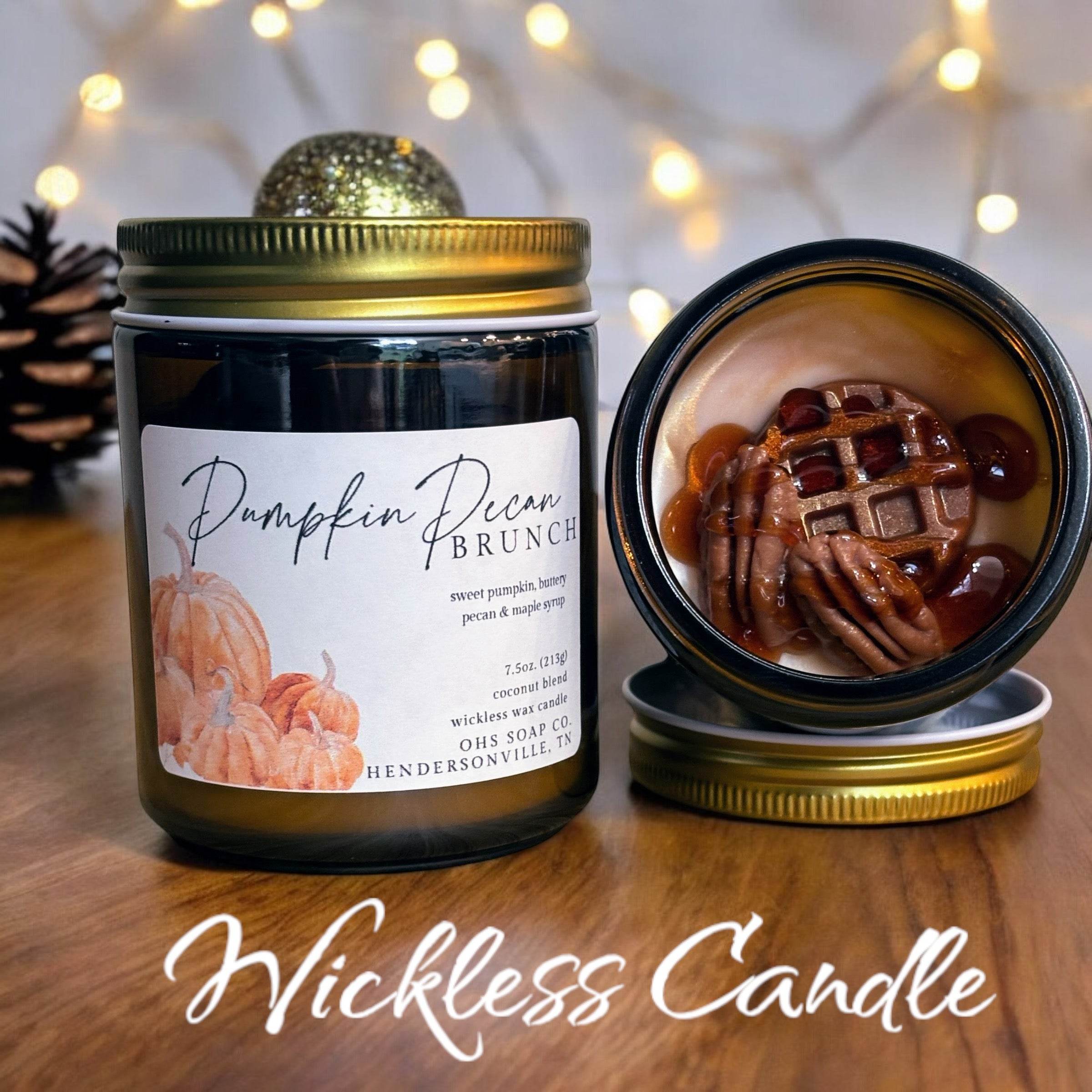 Pumpkin Pecan Brunch Wickless Candle - Old Hickory Lake Soap Co.
