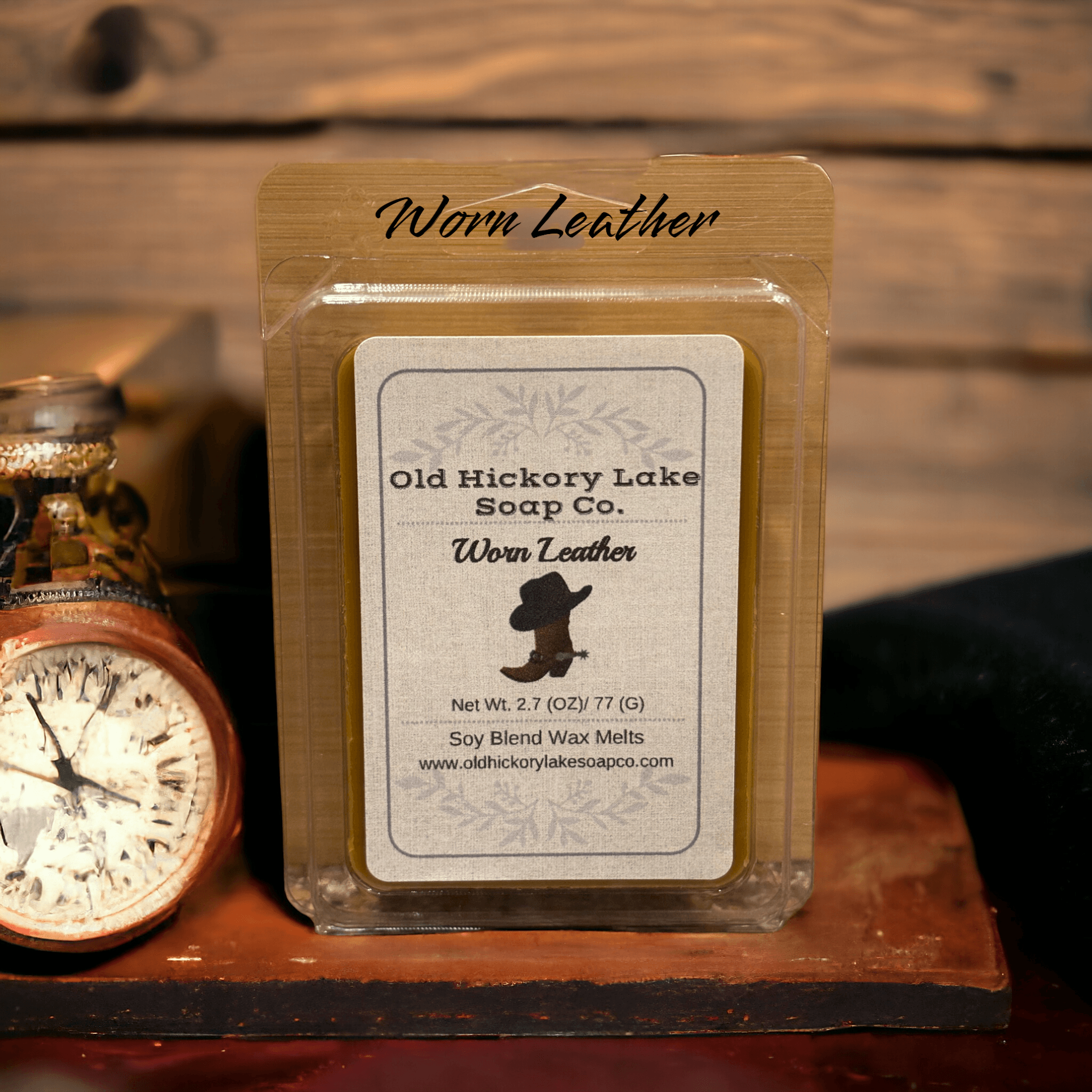 Worn Leather Wax Melts - Old Hickory Lake Soap Co.