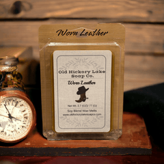 Worn Leather Wax Melts - Old Hickory Lake Soap Co.