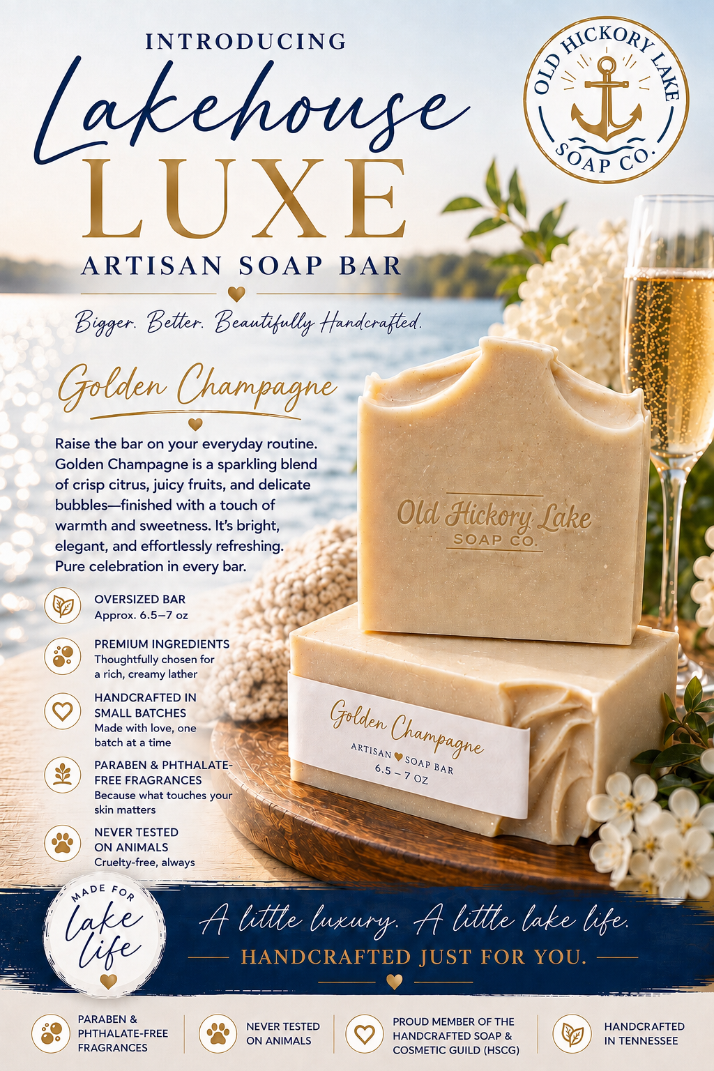 Lakehouse Luxe Artisan Soap Bars