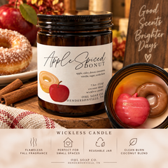 Apple Spiced Donut Wickless Candle