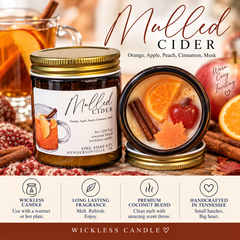 Mulled Cider Wickless Candle