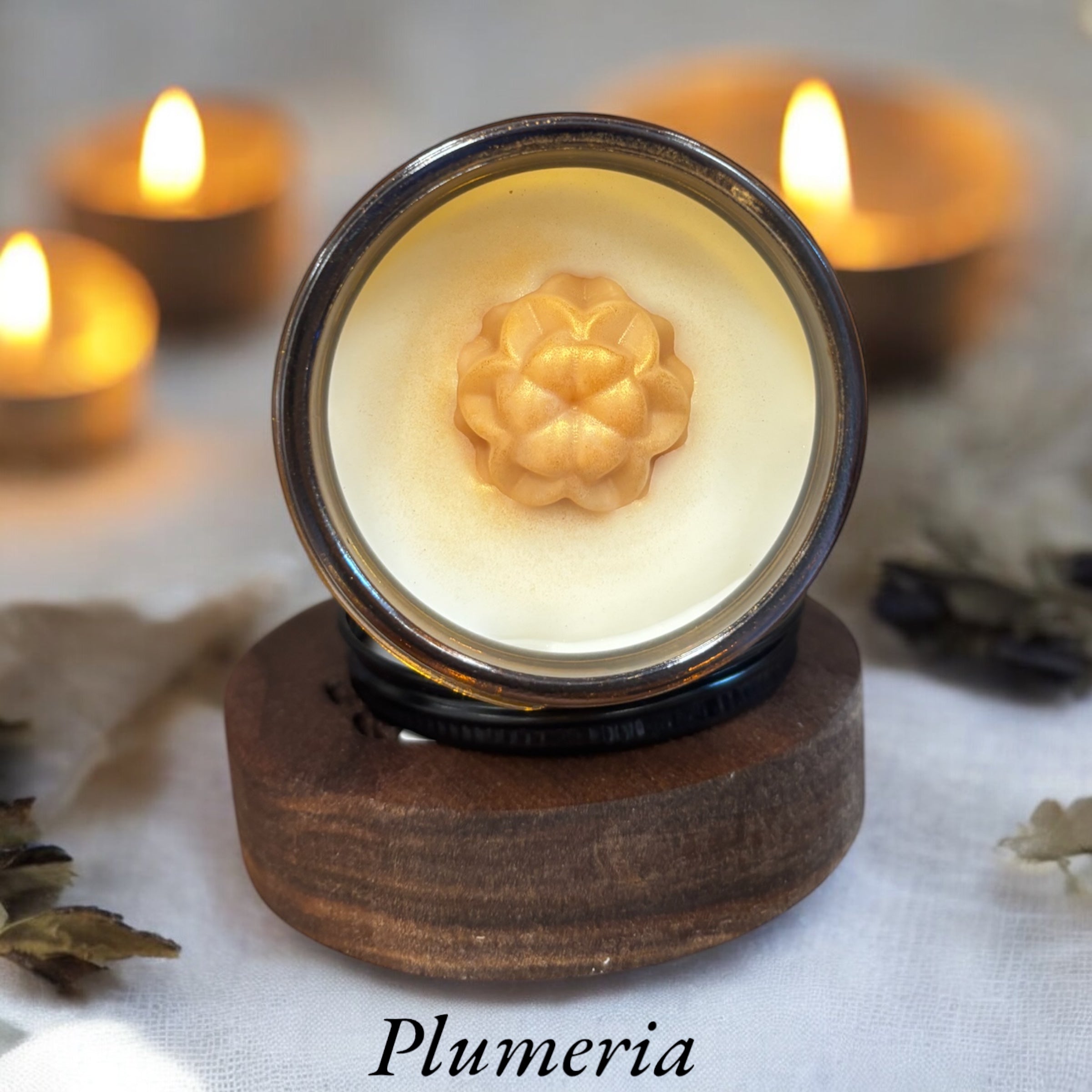 Plumeria Wickless Candle