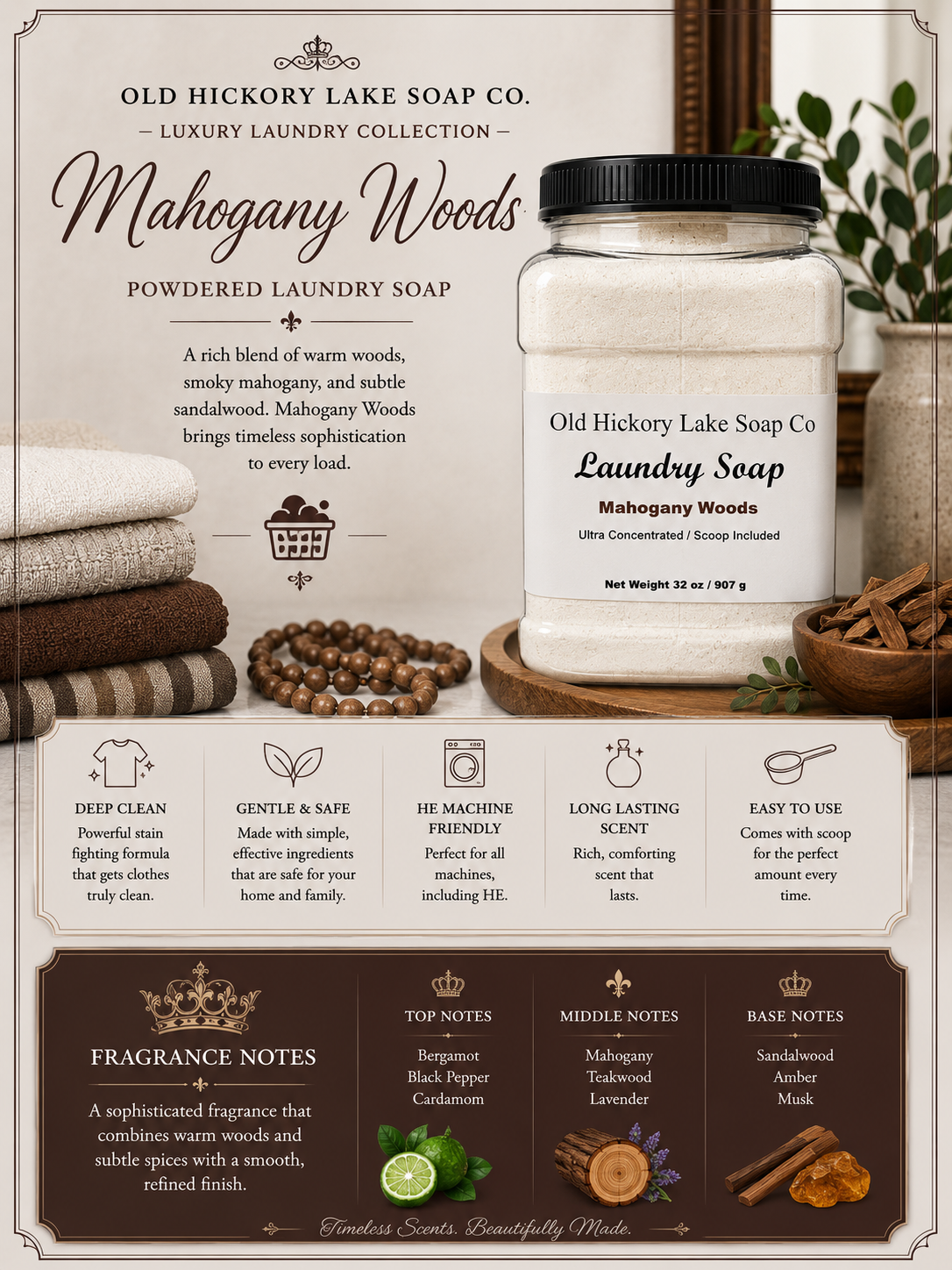 Lakehouse Cozy Scent Collection | Powder Laundry Soap