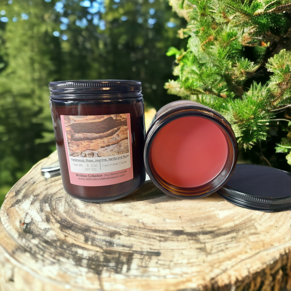 Cashmere Cedar Wickless Candle