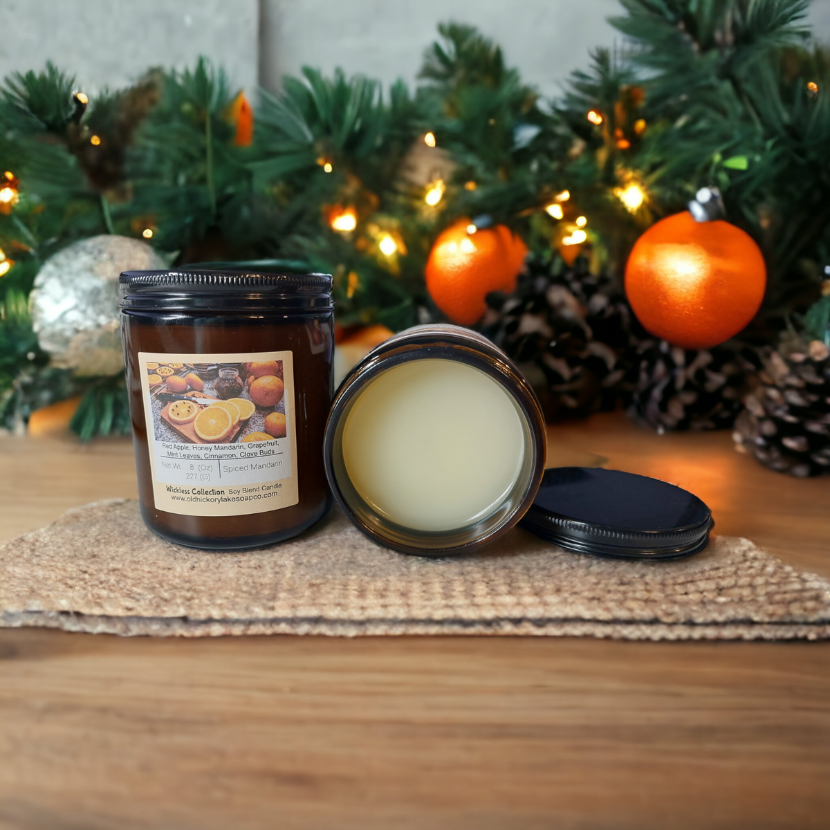 Spiced Mandarin Wickless Candle