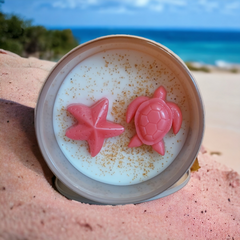 Pink Pebbles Beach Wickless Candle