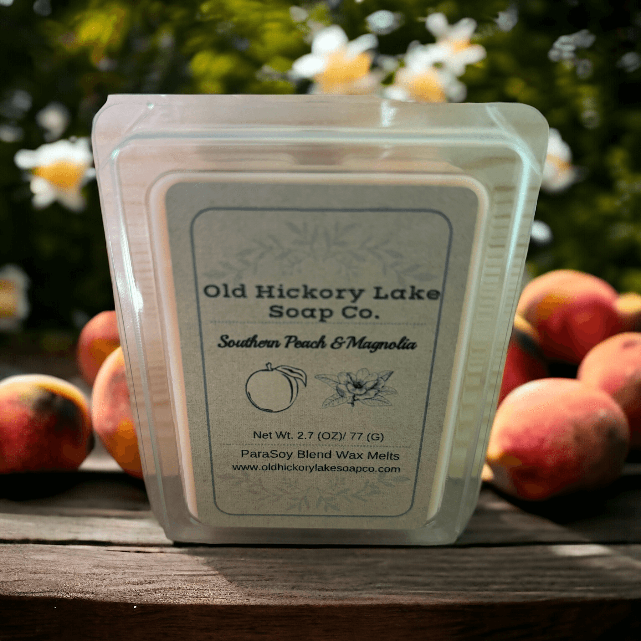 Southern Peach Magnolia Wax Melts - Old Hickory Lake Soap Co.